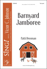 Barnyard Jamboree Two-Part choral sheet music cover